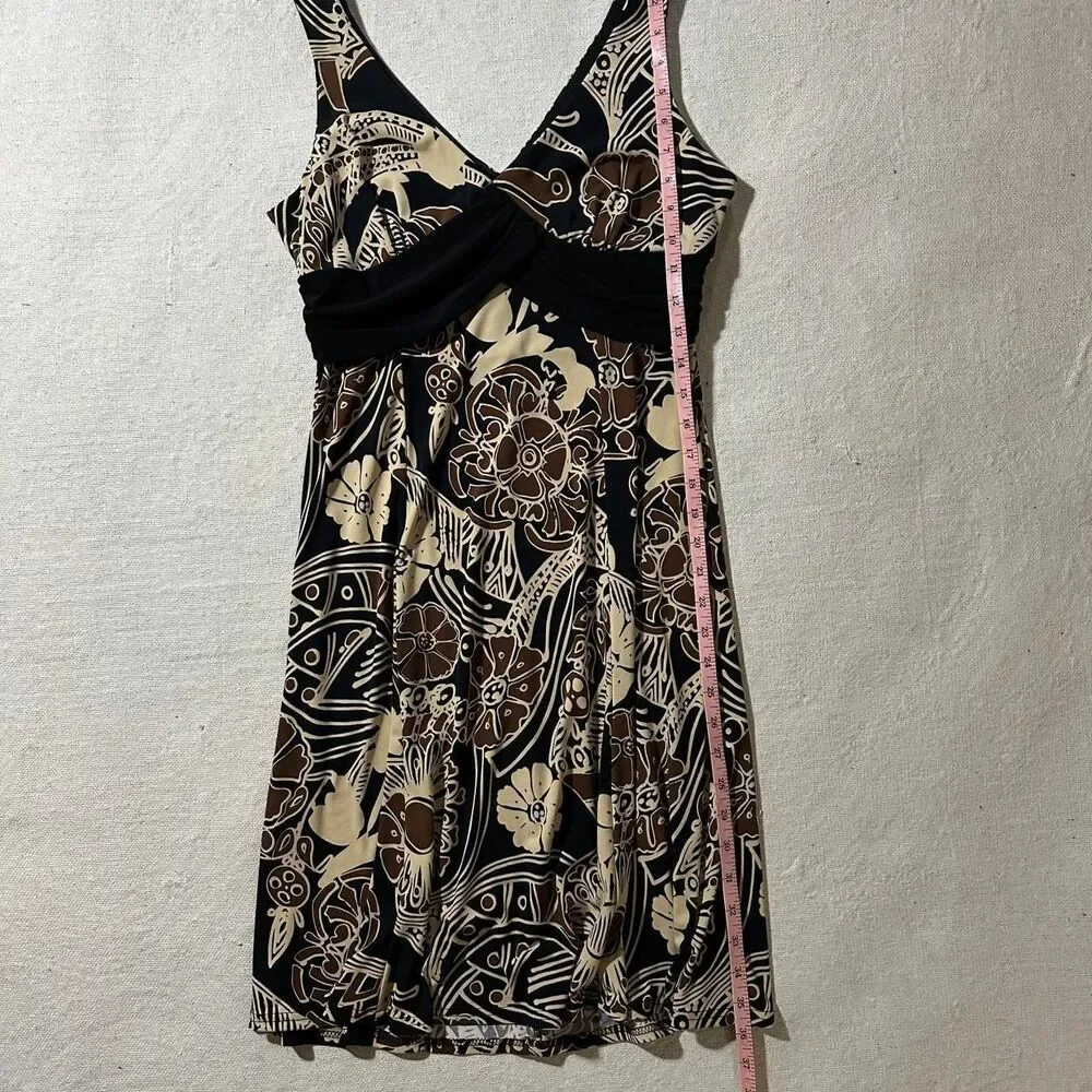 Madison Leigh Brown and Black Floral Whimsygoth Midi Dress - Picture 5 of 5